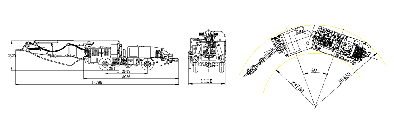 UPS-20J矿用混凝土喷射车(图1) UPS-20J矿用混凝土喷射车(图1)